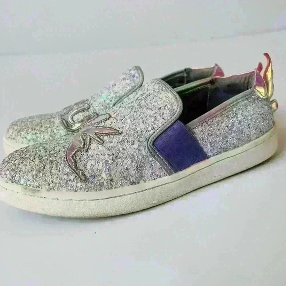 Sam Edelman Kid’s Fairy Sparkle Slip On Sneaker - Picture 3 of 6
